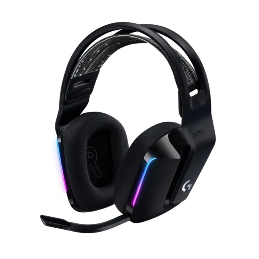 Slušalice sa mikrofonom, Logitech G733 LIGHTSPEED Wireless Gaming Headset, black, 981-000864