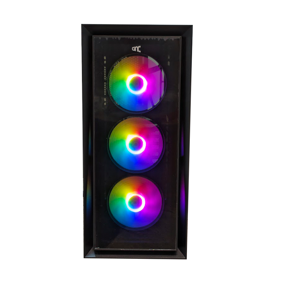 KUĆIŠTE GNC EZ COOL GAMING HC-625B BEZ NAPAJANJA, Tempered Glass, 3x120 RGB ventilator - Image 4