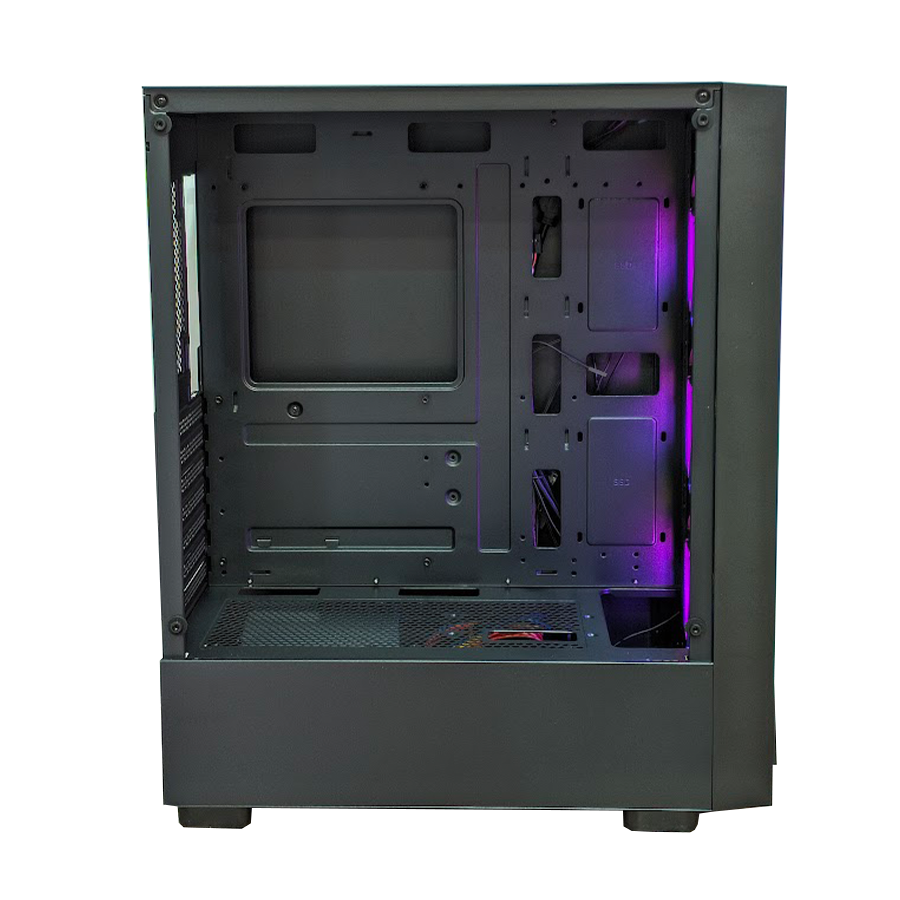 KUĆIŠTE GNC EZ COOL GAMING HC-625B BEZ NAPAJANJA, Tempered Glass, 3x120 RGB ventilator - Image 9