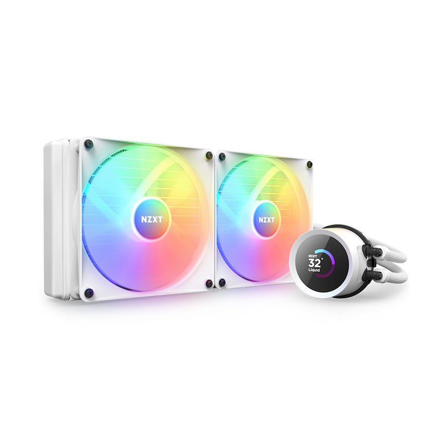 CPU hladnjak AIO Liquid gaming NZXT Kraken Elite 280 RGB white, RL-KR280E-W1
