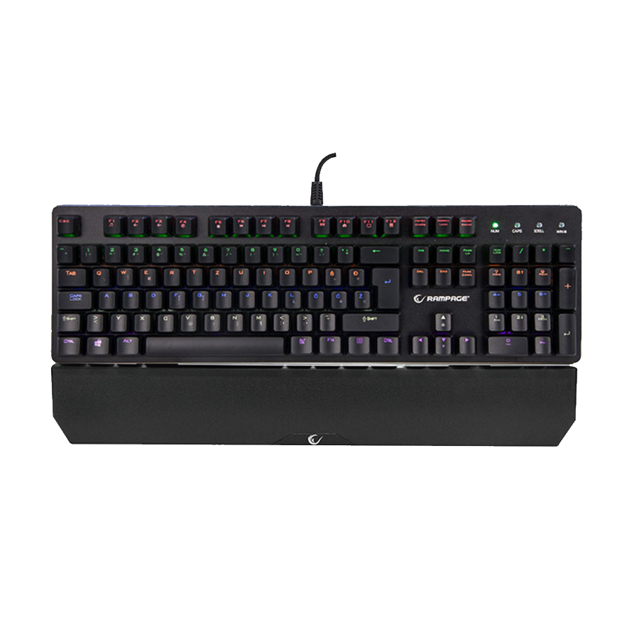Tastatura gaming RAMPAGE KB-R91 Black USB Rainbow Backlight Water Proof BiH Layout Optical Switch