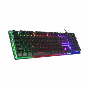 Tastatura gaming RAMPAGE Titan K9 Black USB Rainbow Color Backlit US/EGNLISH Layout FULL SIZE