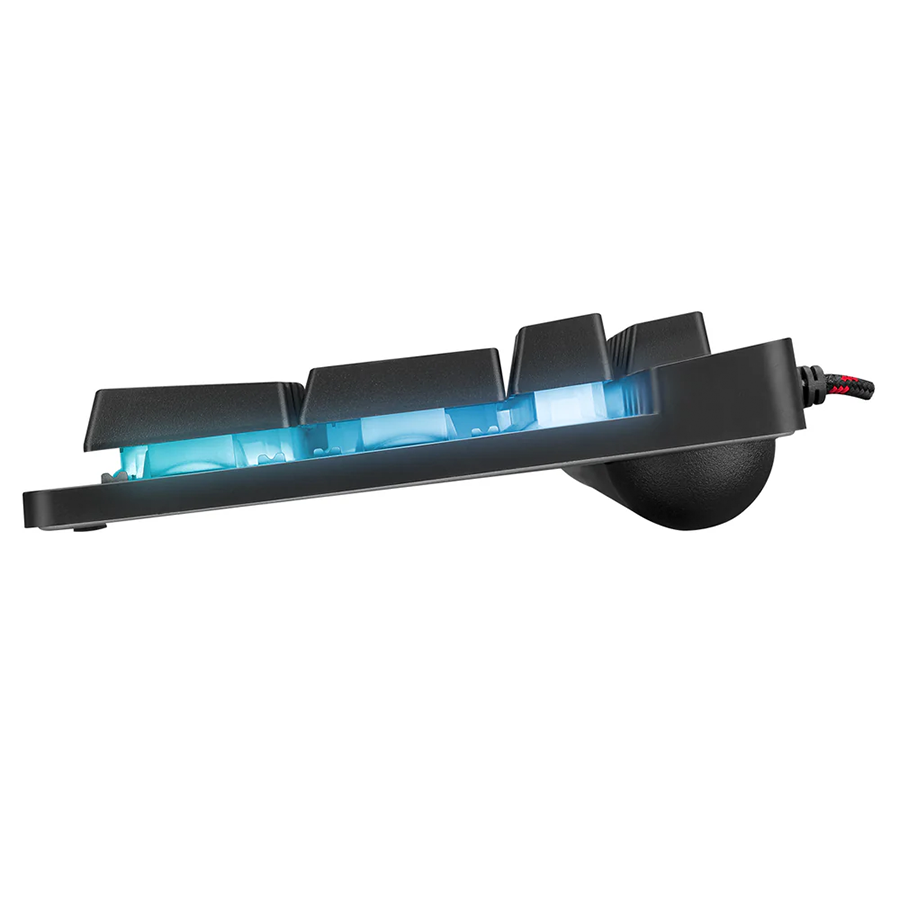 Tastatura gaming RAMPAGE Titan K9 Black USB Rainbow Color Backlit US/EGNLISH Layout FULL SIZE - Image 4