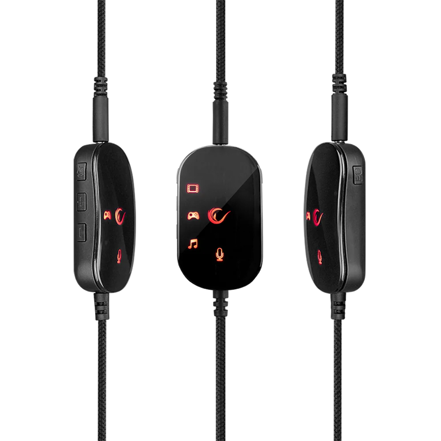 Slušalice sa mikrofonom gaming RAMPAGE RM-K99 X-PIKE USB 7.1 Sound Card PC PS4 Mobile Surround - Image 7