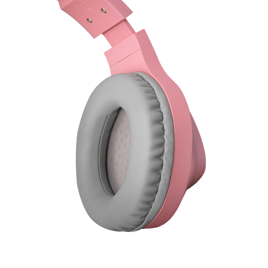 Slušalice sa mikrofonom gaming RAMPAGE M7 MONCHER pink, RGB LED, USB 7.1 - Image 6