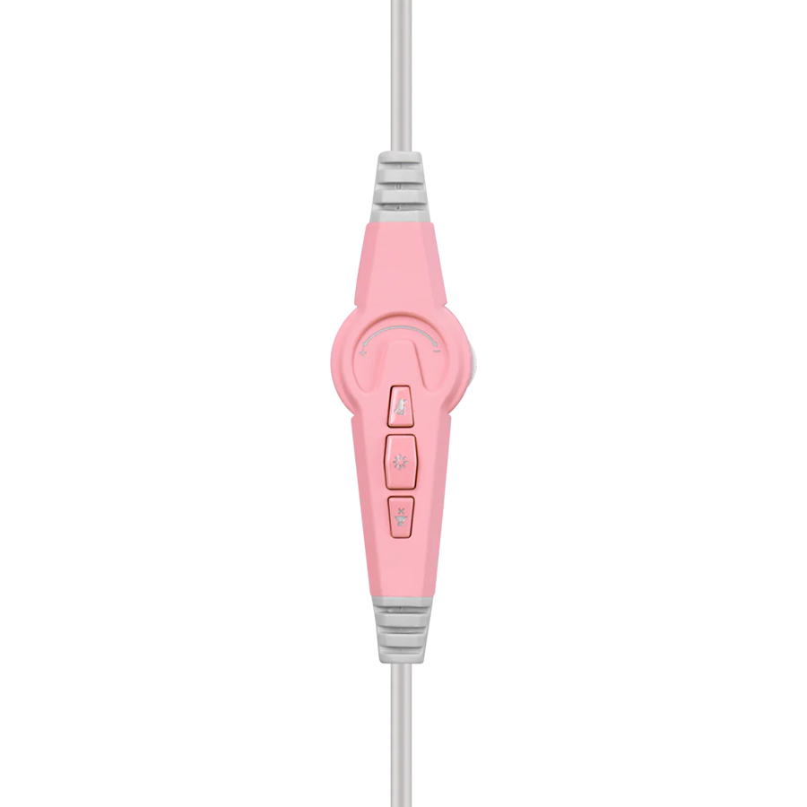 Slušalice sa mikrofonom gaming RAMPAGE M7 MONCHER pink, RGB LED, USB 7.1 - Image 7