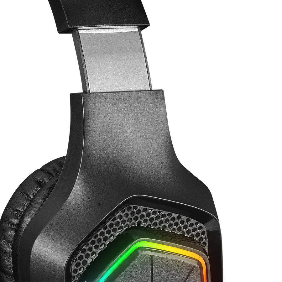 Slušalice sa mikrofonom gaming RAMPAGE RM-K90 VECTOR black, RGB LED, Type-C - Image 5