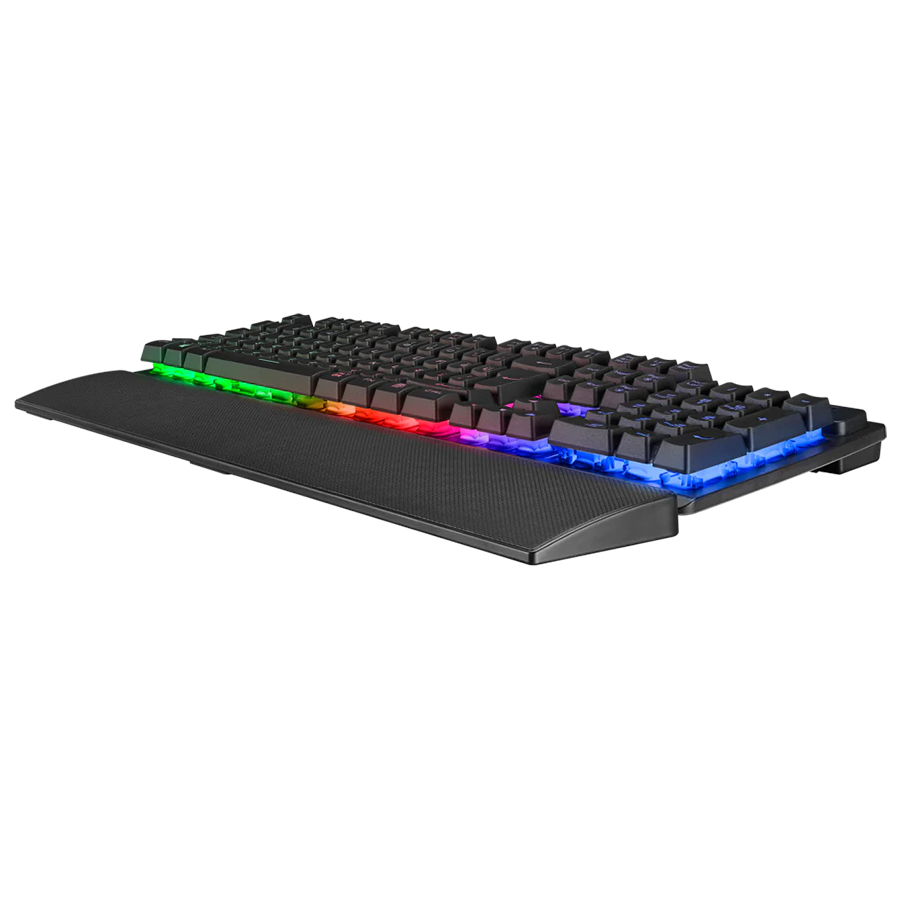 Tastatura gaming RAMPAGE KB-RX77 RUNNER Black USB Rainbow Illuminated US/ENGLISH LAYOUT Wrist Support, 39909 - Image 5