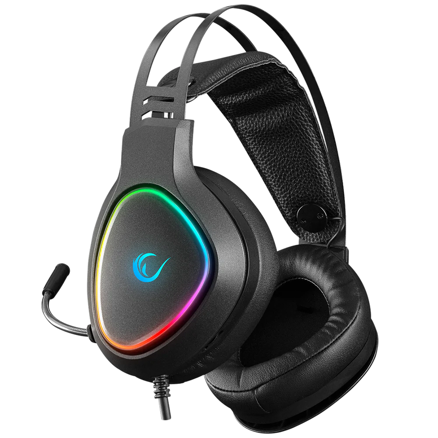 Slušalice sa mikrofonom gaming RAMPAGE RMX-G7 SNIPER Black RGB Illuminated,with Flexible Microphone Gaming, Headset - Image 2