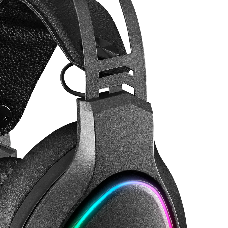 Slušalice sa mikrofonom gaming RAMPAGE RMX-G7 SNIPER Black RGB Illuminated,with Flexible Microphone Gaming, Headset - Image 5