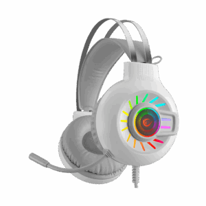 Slušalice sa mikrofonom gaming RAMPAGE RM-K44 ZENGIBAR White 7.1 Surround RGB Light Effect, 36094