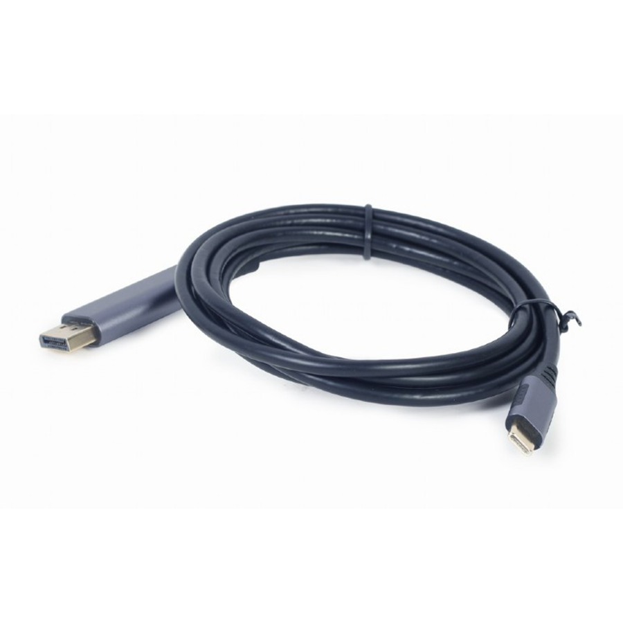 Video adapter kabl Type-C to DisplayPort, space grey, 1.8 m, 4K 60 Hz, GEMBIRD CC-USB3C-DPF-01-6 - Image 2