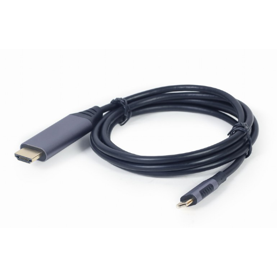 Video adapter kabl Type-C to HDMI, space grey, 1.8 m, 4K 60 Hz, GEMBIRD CC-USB3C-HDMI-01-6 - Image 2