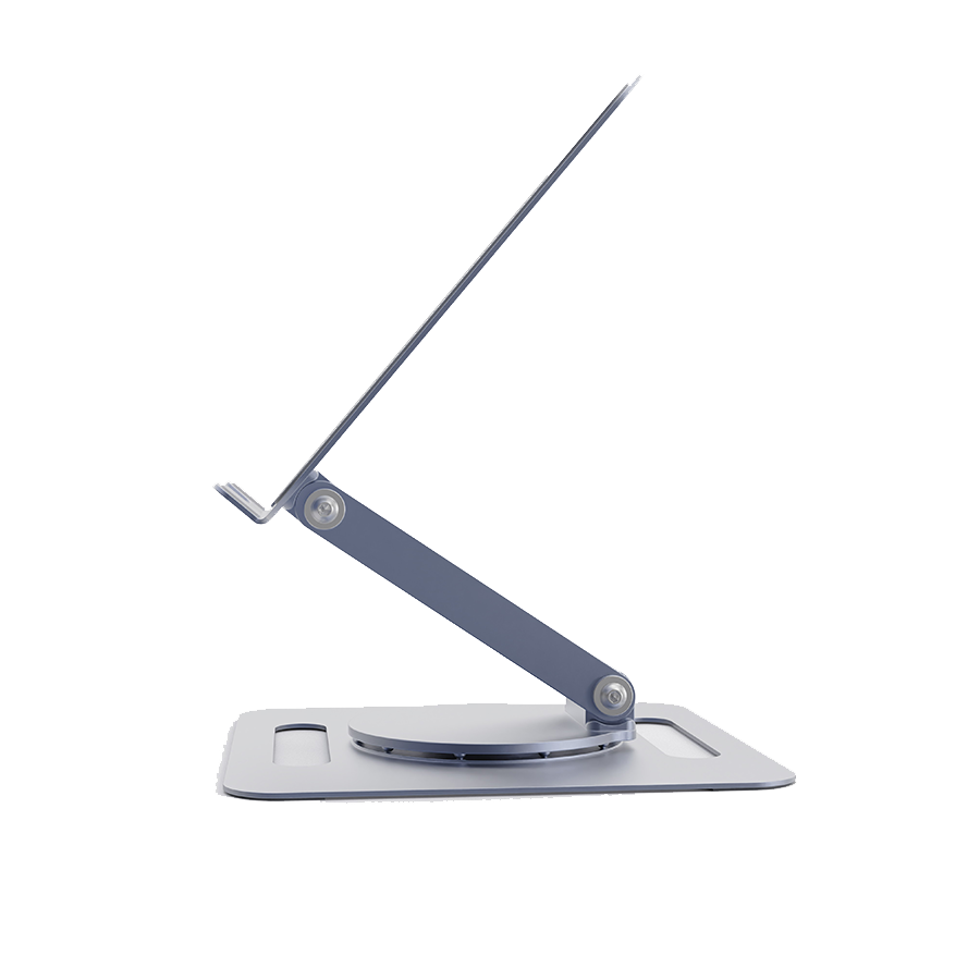 Postolje za notebook riser stand preklopivi rotirajuci, silver GEMBIRD, NBS-DR1-01 - Image 3
