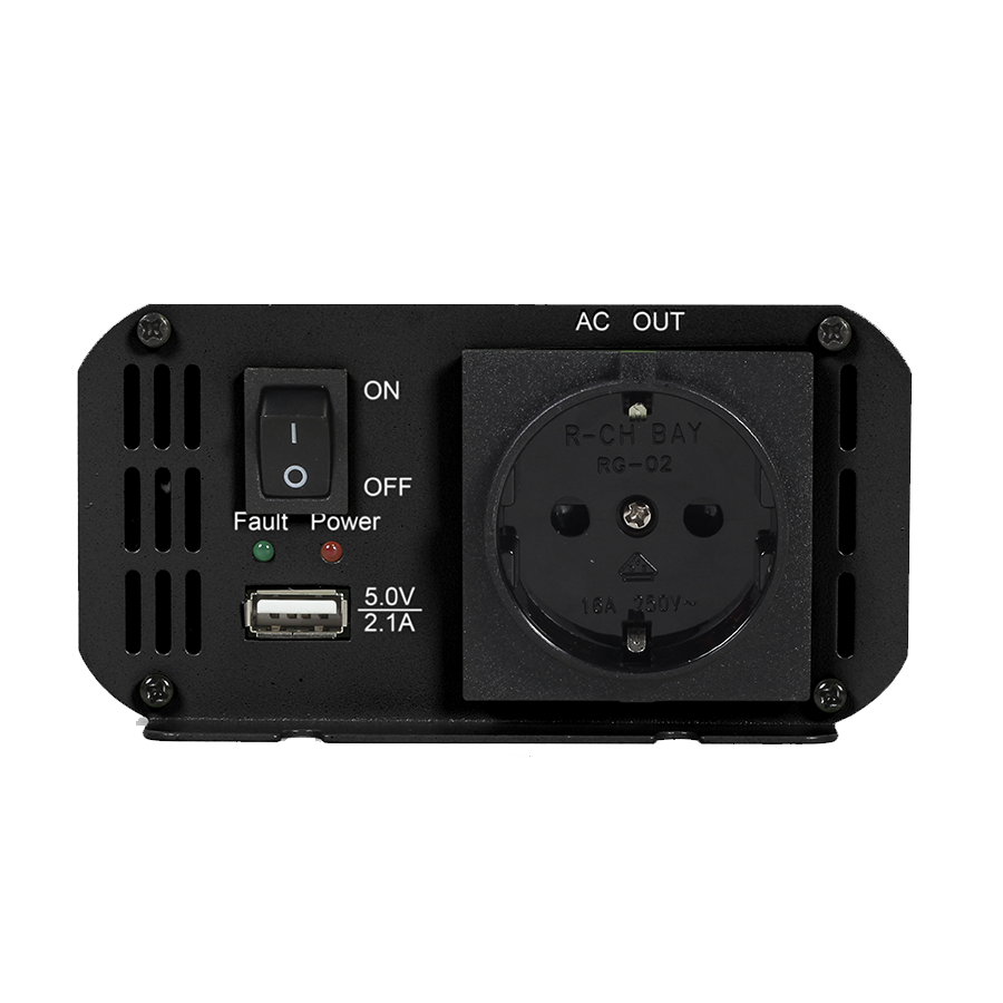 DC-AC inverter za auto GEMBIRD, in12Vout220V 500W EG-PWC500-01 - Image 2