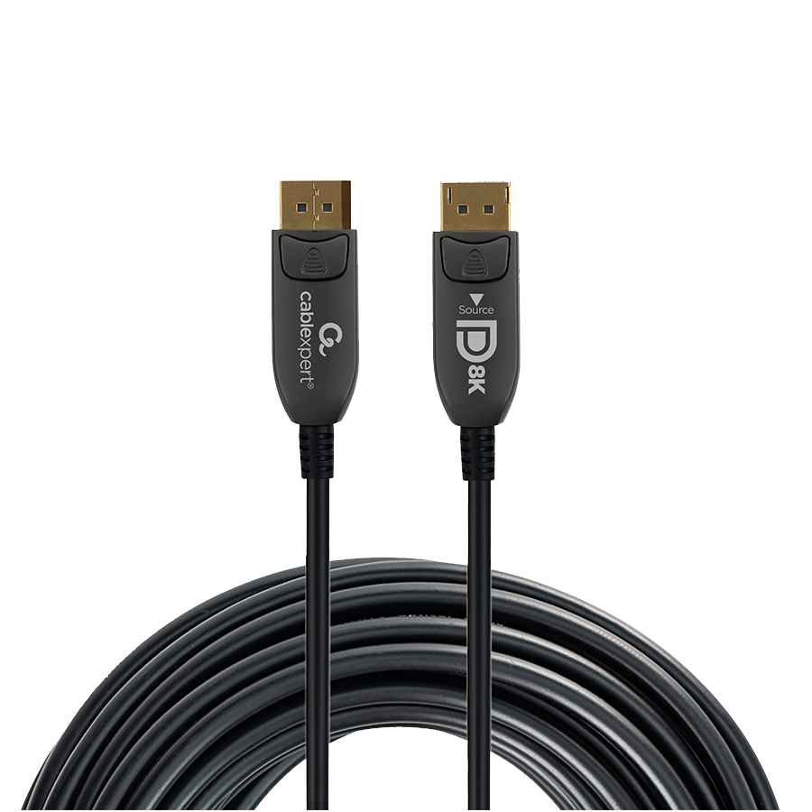 DisplayPort kabal 30m GEMBIRD, muški DisplayPort na muški DisplayPort Active Optical (AOC) 8K AOC Premium Series, CC-DP8K-AOC-30M