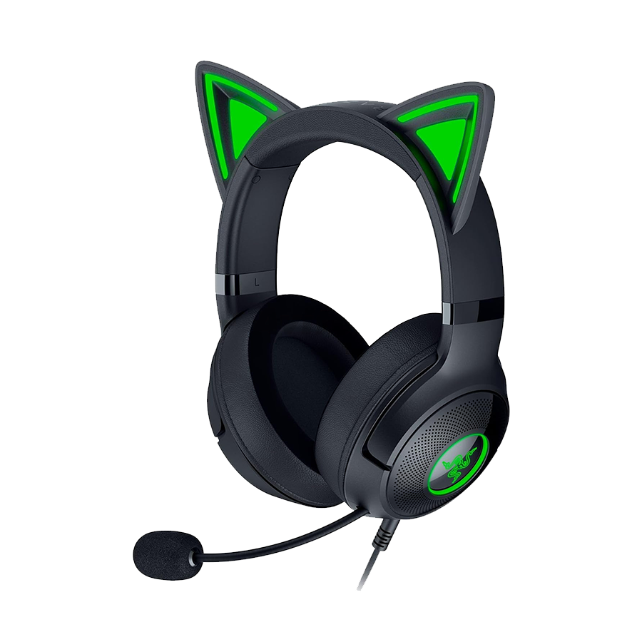 Slušalice Razer Kraken Kitty V2 - USB Headset with RGB Kitty Ears - Black - FRML Packaging RZ04-04730100-R3M1