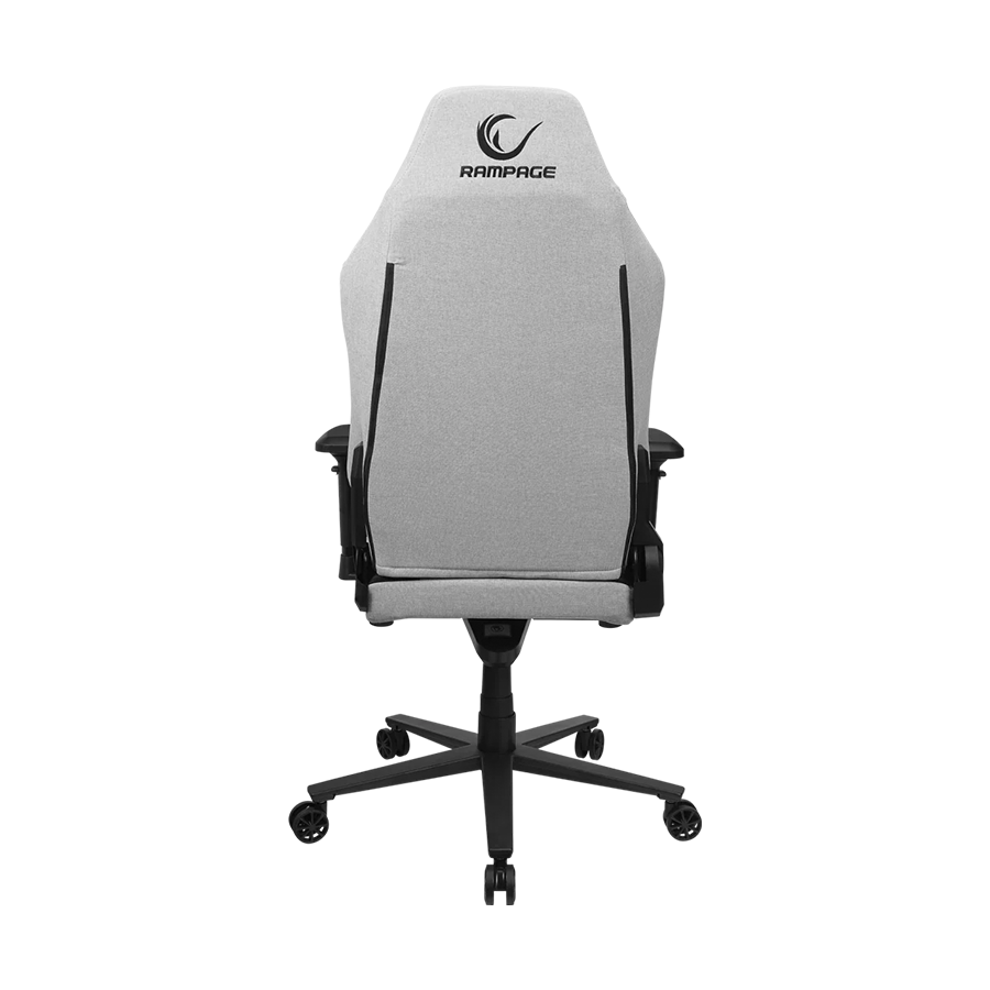 Stolica gaming RAMPAGE KL-R72 WOOF High Level Antiperspirant Fabric Grey/Black - Image 5