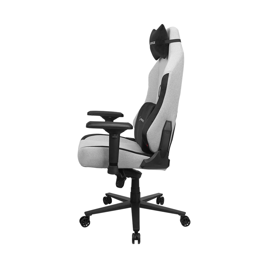 Stolica gaming RAMPAGE KL-R72 WOOF High Level Antiperspirant Fabric Grey/Black - Image 6