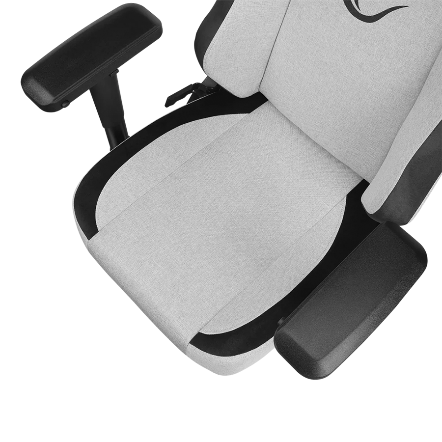 Stolica gaming RAMPAGE KL-R72 WOOF High Level Antiperspirant Fabric Grey/Black - Image 9