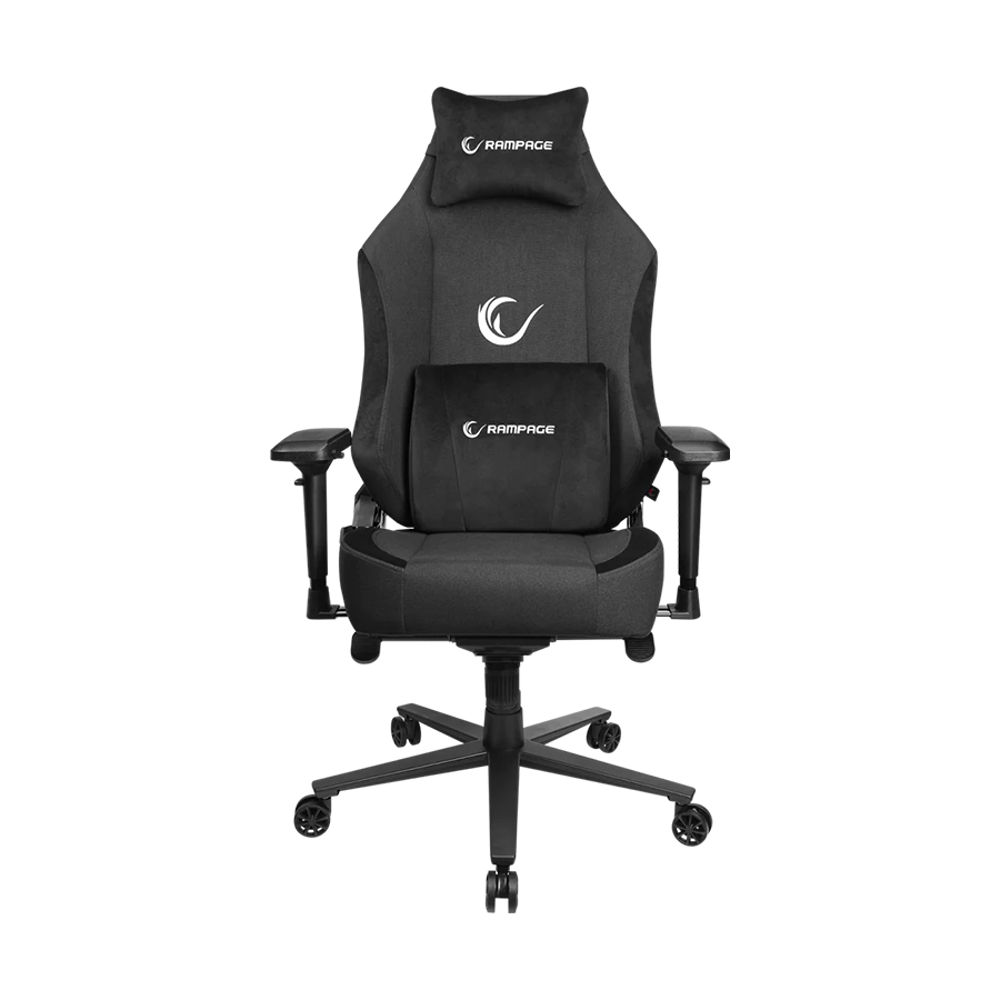 Stolica gaming RAMPAGE KL-R72 WOOF High Level Anti-Sweat Fabric Black Gaming Chair