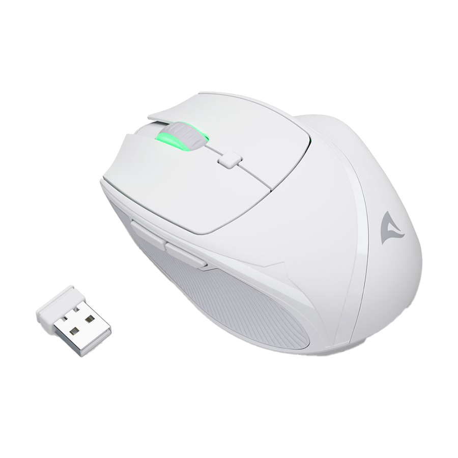 Miš SHARKOON OfficePal M25W White, wireless/wire dual mode - Image 3