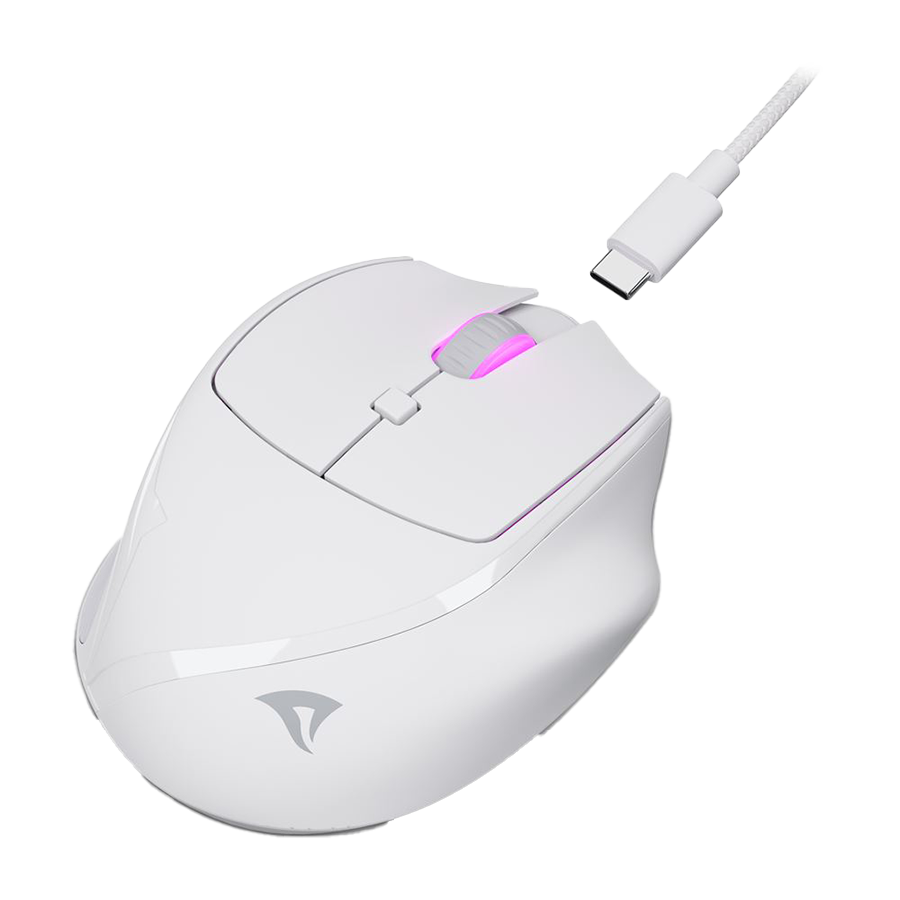Miš SHARKOON OfficePal M25W White, wireless/wire dual mode - Image 4