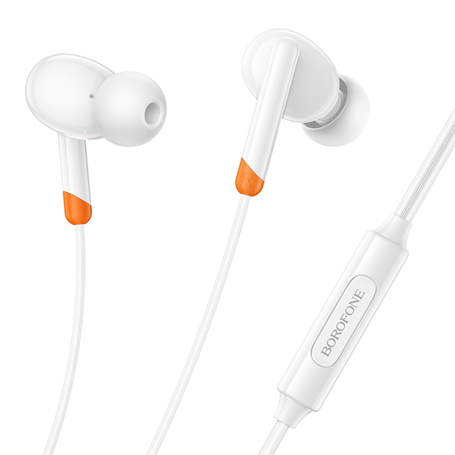 Slušalice sa mikrofonom Type-C BOROFONE BM92 Refined universal earphones with microphone Type-C white - Image 2