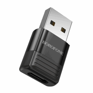 USB adapter BOROFONE BV18 USB male to Type-C female USB2.0 adapter black