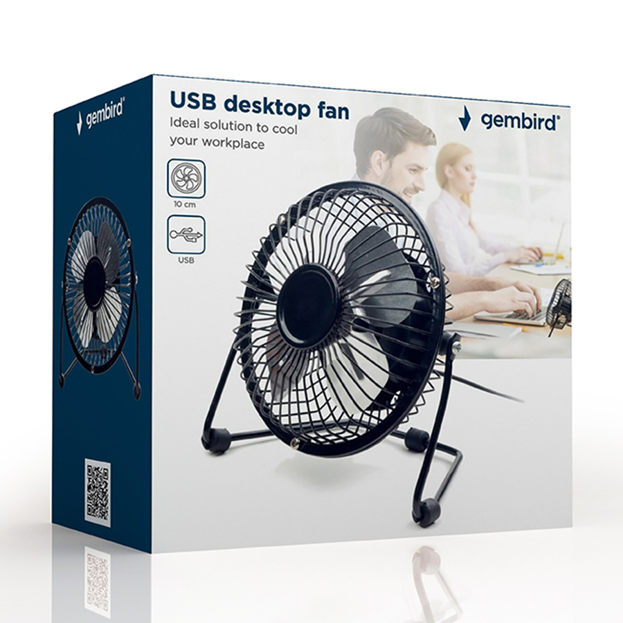 USB ventilator 4", black, GEMBIRD NF-03 - Image 5