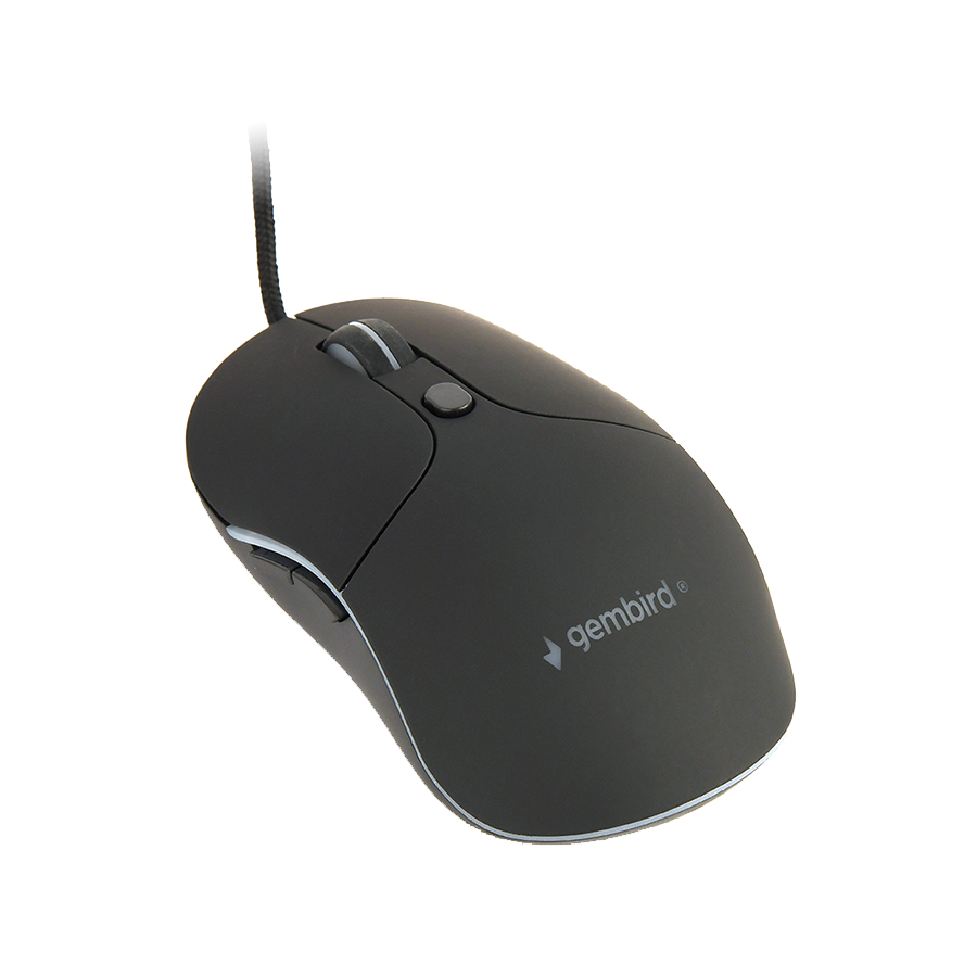 Miš GEMBIRD MUS-UL-02, USB, large size illuminated, black, 2400 dpi - Image 3