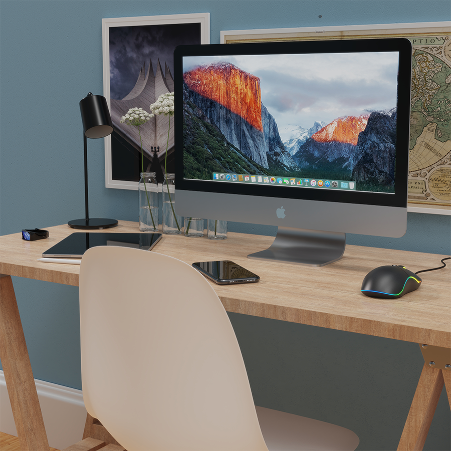 Miš GEMBIRD MUS-UL-02, USB, large size illuminated, black, 2400 dpi - Image 5