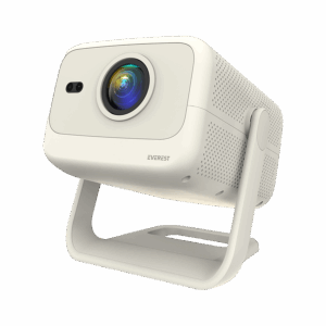 Projektor EVEREST PJ05 Adonis Cream/White Auto Focus 1920*1080P 12,000 Lumens Android 9.0 4K Supported Full HD Projector, 39829