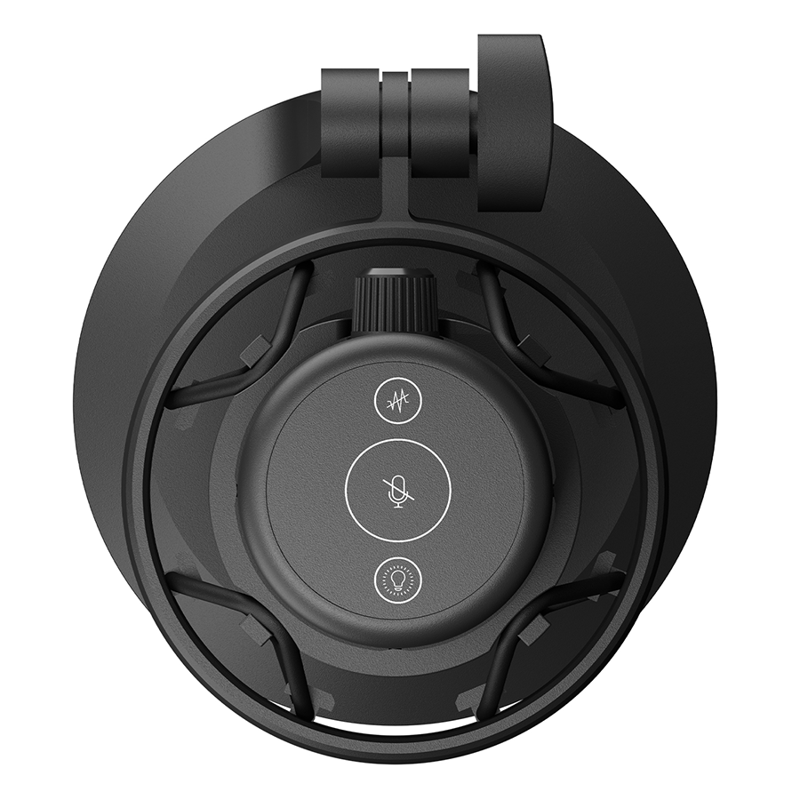 Mikrofon gaming RAMPAGE Bemol RGB Black Microphone with Shock Mount and Pop Filter for Gaming, Streaming, Podcasts, 41147 - Image 7