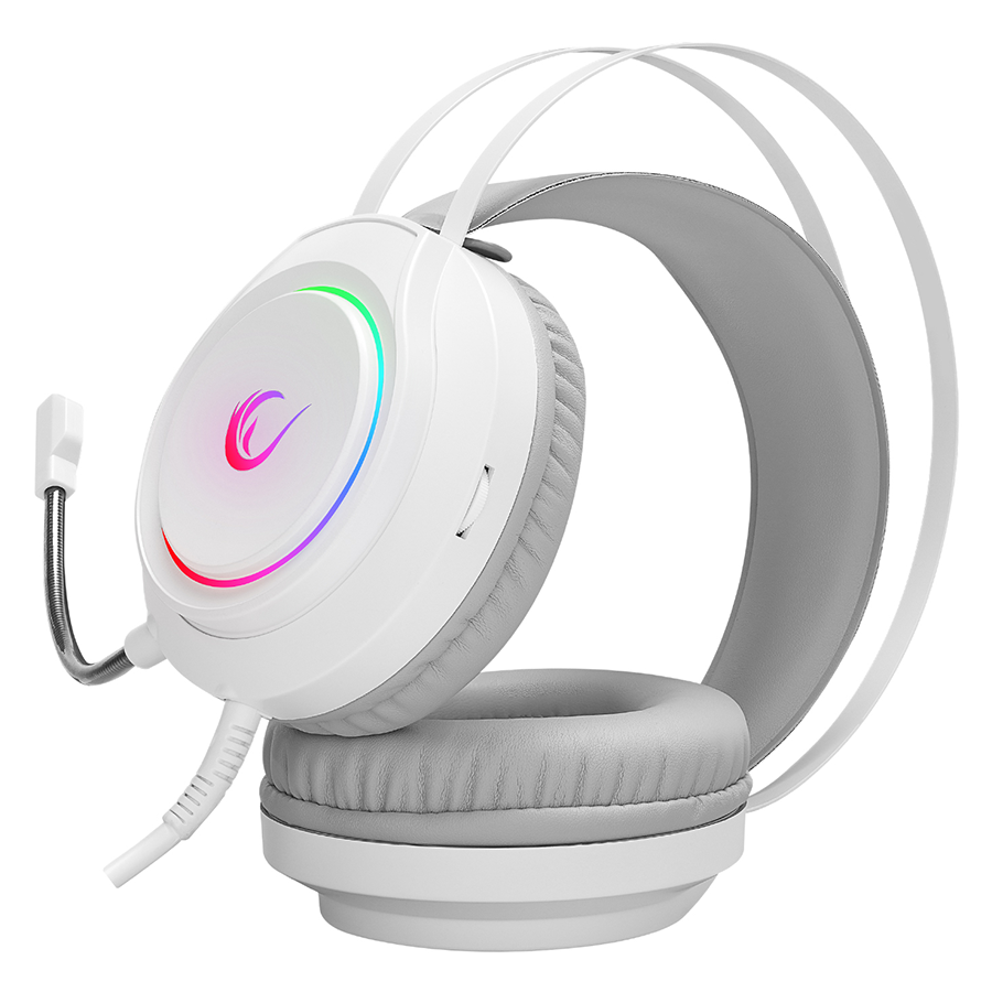 Slušalice sa mikrofonom gaming RAMPAGE RM-K45 ORBIT-S White RGB Led 7.1 Gaming Headset with Microphone, 40794 - Image 4