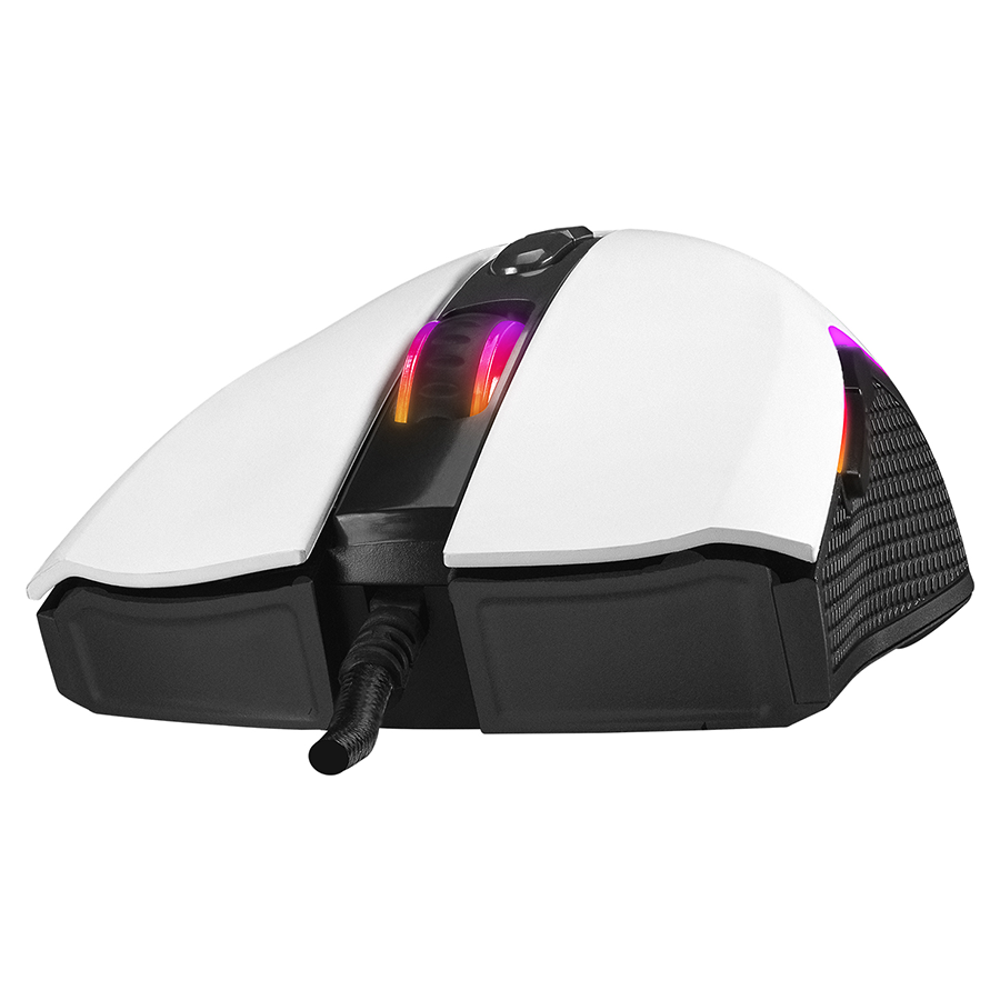 Miš gaming RAMPAGE RAMPAGE SMX-R44 V2 Macrol White 12800 DPI RGB LED 80 Million Huano Switch Gaming Player Mouse, 41492 - Image 3