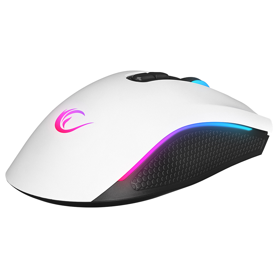 Miš gaming RAMPAGE RAMPAGE SMX-R44 V2 Macrol White 12800 DPI RGB LED 80 Million Huano Switch Gaming Player Mouse, 41492 - Image 5