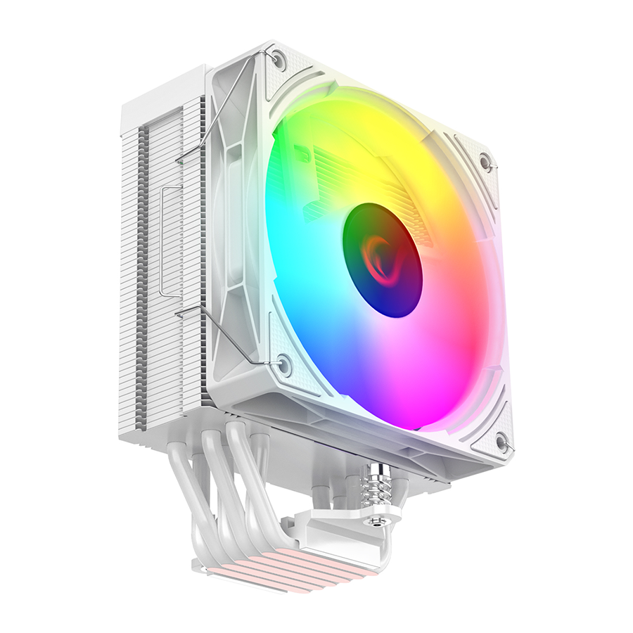 CPU hladnjak RAMPAGE OCTAGON C70 White 63CFM 12cm ARGB Temperature Display AM5/LGA1700 Compatible Air Cooled CPU Fan 41403 - Image 4