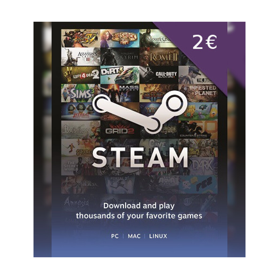 Steam gift card 2€ - Global
