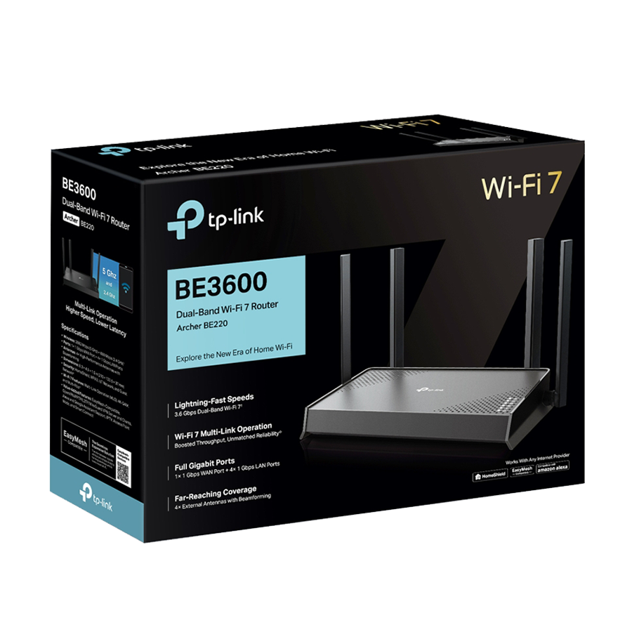 ROUTER TP-Link ARCHER BE220 BE3600 Dual-Band Wi-Fi 7 - Image 4