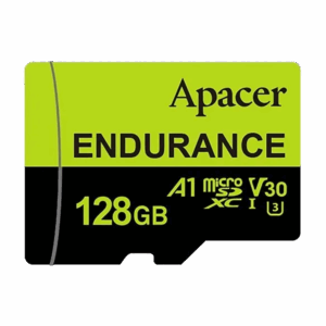 Micro SD card Apacer 128 GB Apacer Endurance microSDXC Read/Write up to 100 MB/s AP128GEDM1D05-R