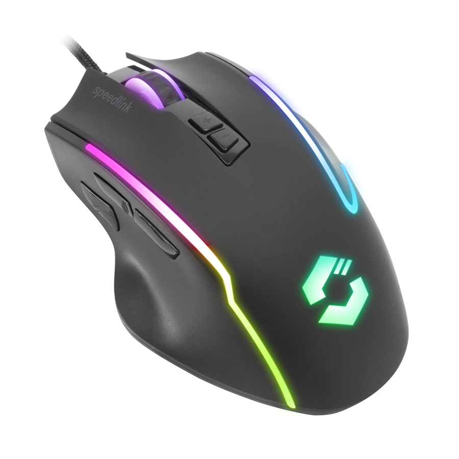 Miš SPEEDLINK DECUS NX RGB Gaming Mouse, rubber-black SL-680024-RRBK