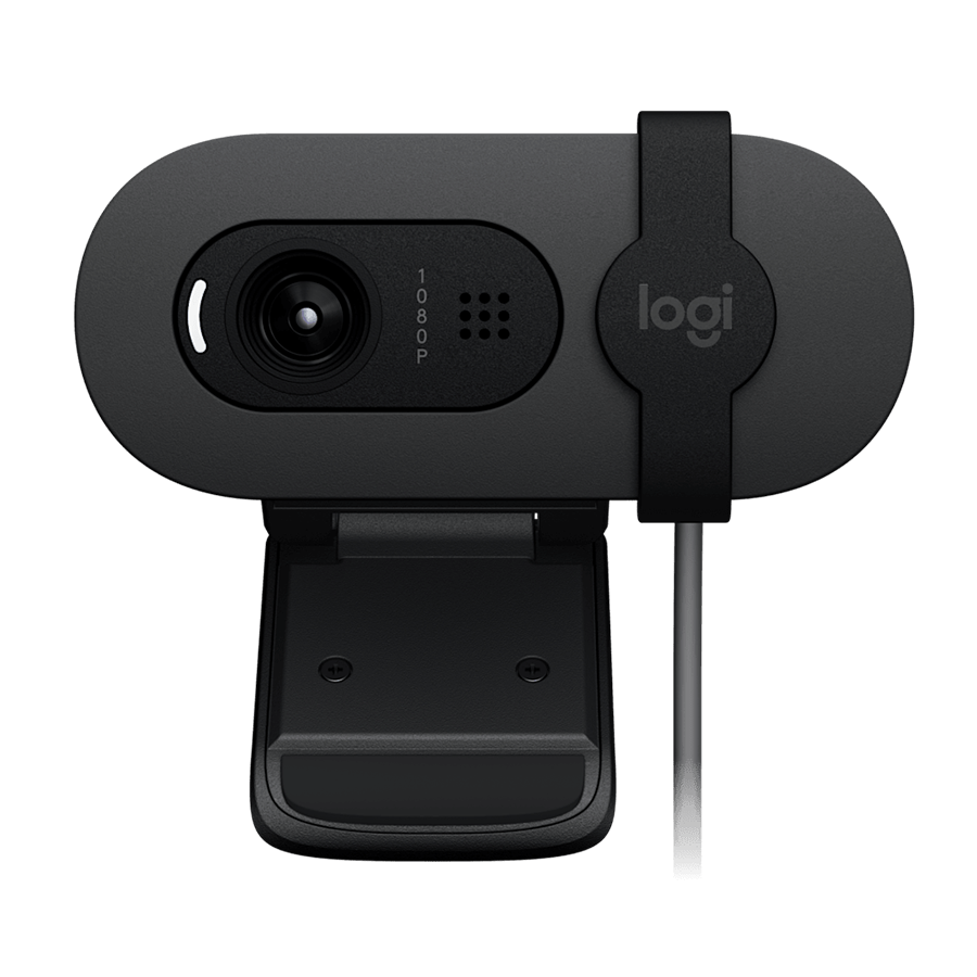 WEB camera LOGITECH Brio 100, USB Black, 1920x1080, 960-001585 - Image 2