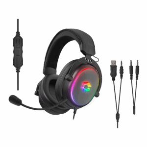 Slušalice sa mikrofonom SPEEDLINK CONUX RGB Stereo Gaming Headset - for PC/PS5/PS4/Xbox SeriesX/S/Switch 2/Switch/OLED/Lite , black, SL-860017-BK