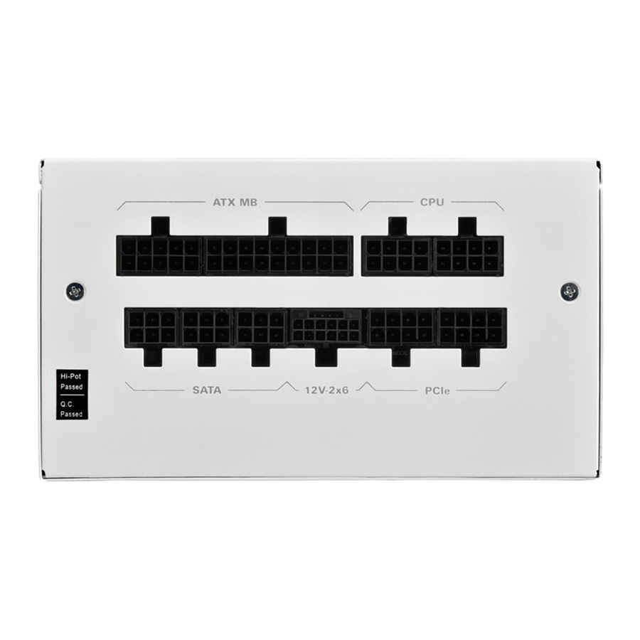 Napojna jedinica SHARKOON gaming Rebel P20 750W WHITE ATX 3.1, LLC+DC-to-DC, Fully-Modular, Cybenetics Gold - Image 4