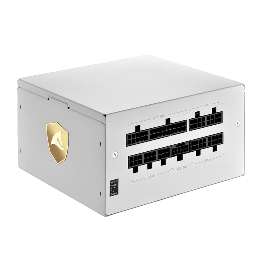 Napojna jedinica SHARKOON gaming Rebel P20 750W WHITE ATX 3.1, LLC+DC-to-DC, Fully-Modular, Cybenetics Gold - Image 6