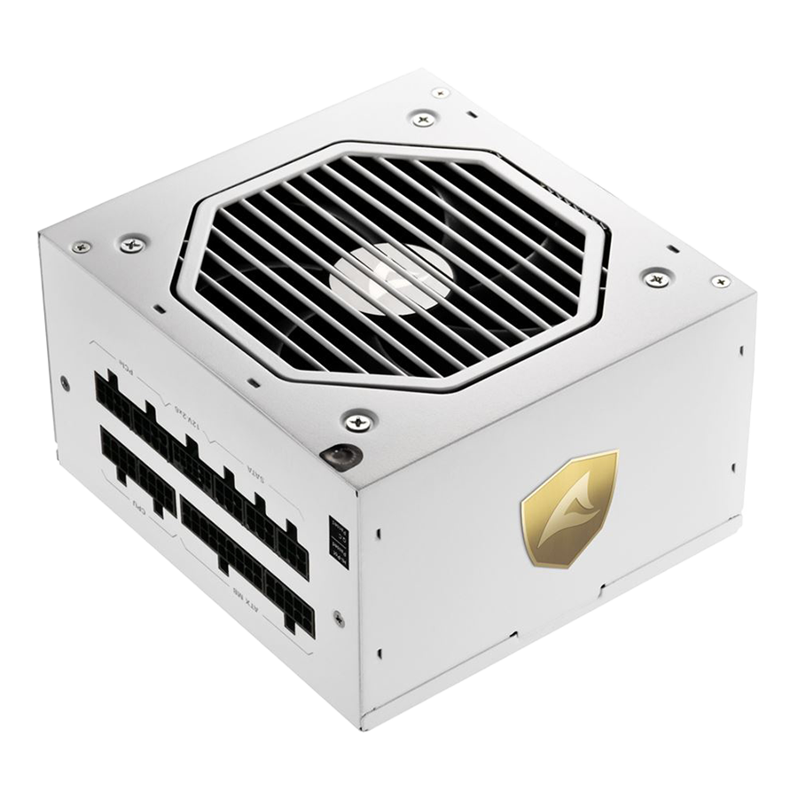 Napojna jedinica SHARKOON gaming Rebel P20 850W WHITE ATX 3.1, LLC+DC-to-DC, Fully-Modular, Cybenetics Gold - Image 3