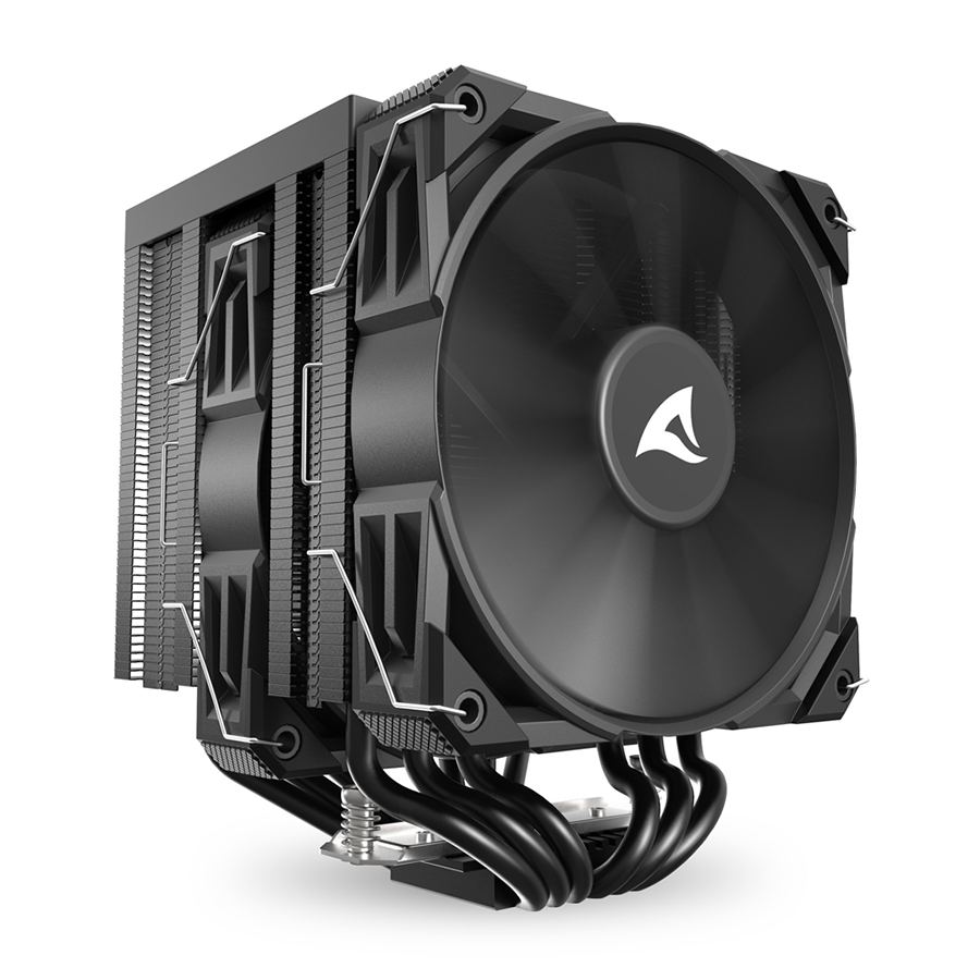 CPU hladnjak Sharkoon A60 Black Air Cooler Intel AMD - Image 2