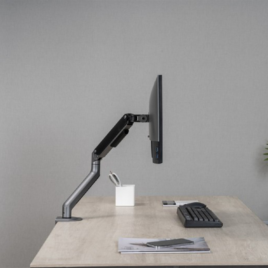 NOSAČ ZA MONITOR GEMBIRD MA-DA1-05, montaža na stol, (tilting, swivel), 17”-32”, up to 9 kg - Image 11