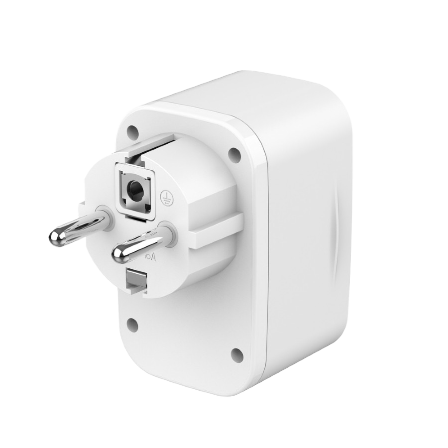 USB punjač Type-C + USB-A + shuko, 3A, white GEMBIRD, TA-ACPDQC20-01-W - Image 3